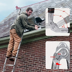 Escalera plegable para limpieza, almacenaje y bricolaje | Acero Inoxidable y Plegable