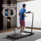 2 En 1 Alfombra de Caminata Plegable para Máquina de Caminata Eléctrica Doméstica con Control Remoto y Pantalla LCD, Alfombra de Caminata Compacta 1-6 KMH, Alfombra de Caminata Plegable para Entrenamiento en la Oficina en Casa, Sin Batería