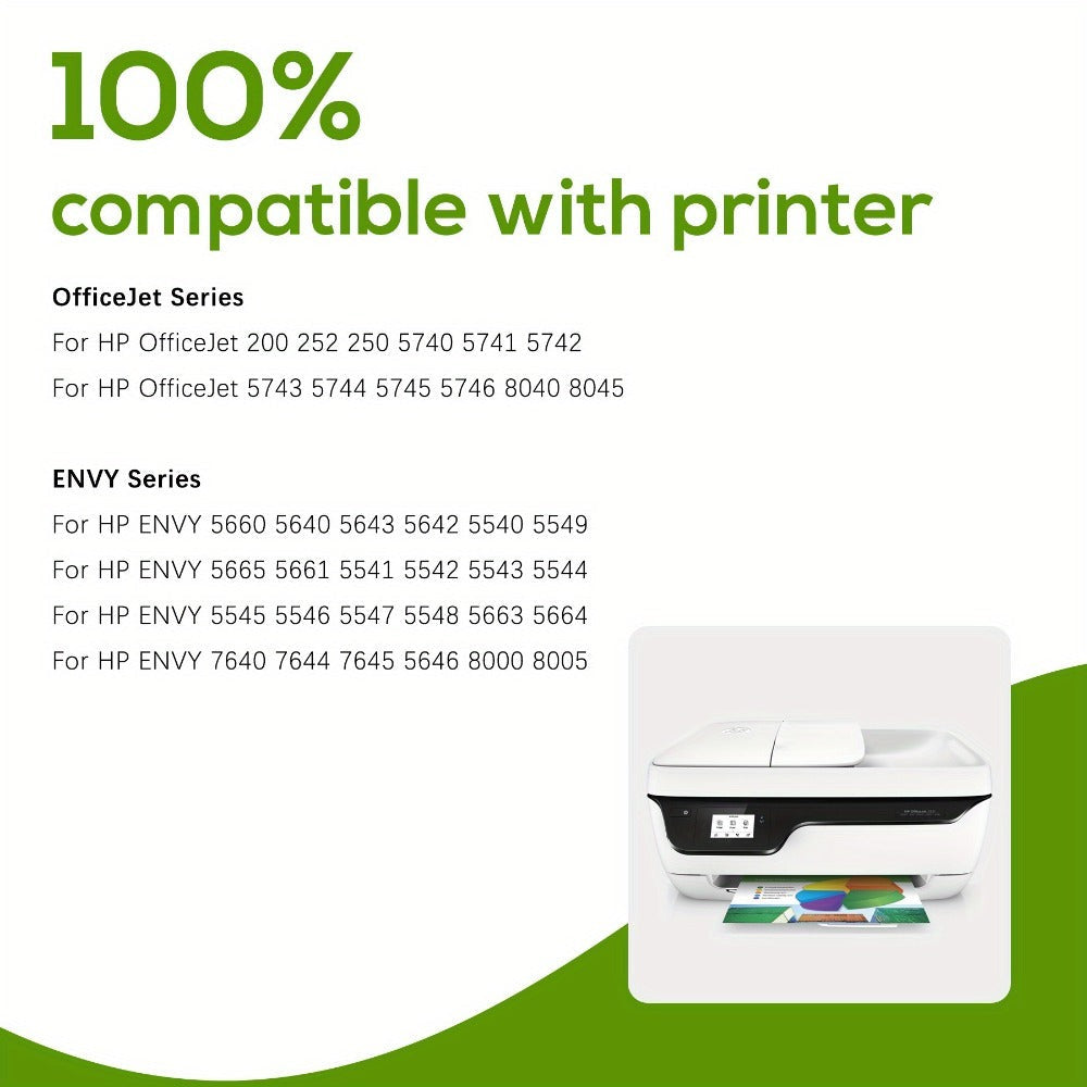 Paquete de 2 cartuchos de tinta compatibles 62XL 62 XL para impresoras HP 62, compatibles con Envy 5540 5544 5545 5548 5640 5646 7640 Officejet 200 5740 5742 5744 (Color Negro)