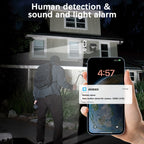 1/2 piezas, Cámara solar de baja potencia para exteriores 4G, 100% inalámbrica con energía solar, Cámara de seguridad para el hogar, Visión nocturna de 3MP, Seguimiento de movimiento, Detección PIR, Voz bidireccional, SIM y tarjetas SD incorporadas (no re