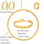 ARTPAGE, Juego de joyería de plata 925 para mujer, collar + pulsera + aretes + anillo/ Juego de 4 piezas. Peso total del producto (93.31 g), glamuroso y elegante, el regalo perfecto para mujer, ideal para el Día de San Valentín, viene con una exquisita ca