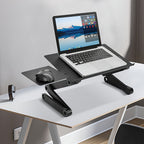 Mesas para portátil | Escritorio de cama de aleación de aluminio, mesa plegable para computadora portátil, estante de pie ajustable, rejilla de