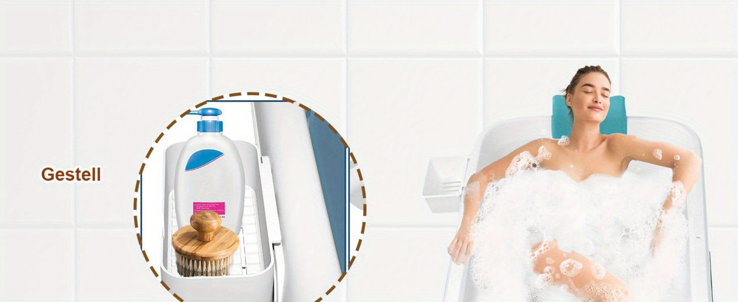 Bañera plegable portátil para adultos plegable portátil | Baño, balcón y espacios reducidos