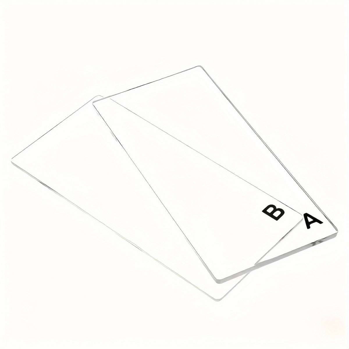 1/2 Juego de Placas Acrílicas Transparentes para Cortar A & B - Ideales para Troquelado y Repujado DIY, Compatible con Máquinas Craft Buddy Serie 838S y Similares con Ancho de Boca Abierta de 3 Pulgadas/7.7 cm - Duraderas y Fáciles de Usar 