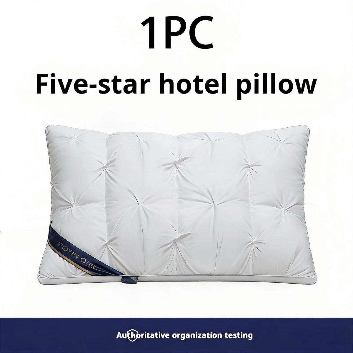 1/2 Piezas de Almohadas de Soporte para el Cuello para un Sueño Relajante, Suaves y Cómodas,Almohada Alta 900g Núcleo de Almohada para Dormir, Absorbe la Humedad y es Transpirable, Adecuadas para Dormitorio, Sala de Estar, Decoración del Ho