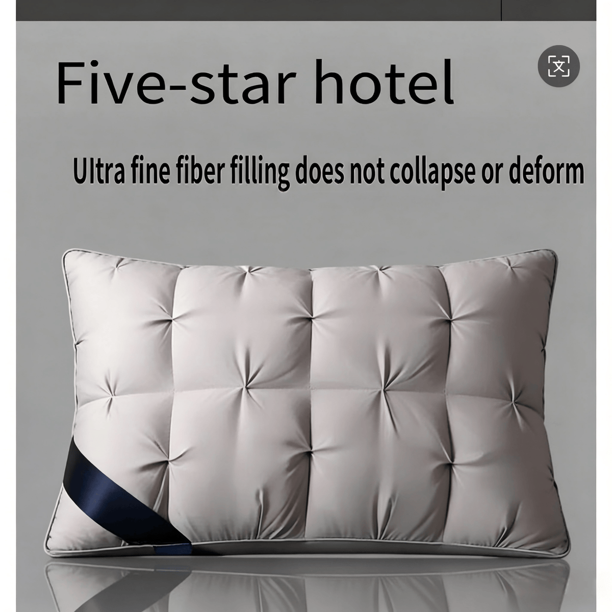 1/2 Piezas de Almohadas de Soporte para el Cuello para un Sueño Relajante, Suaves y Cómodas,Almohada Alta 900g Núcleo de Almohada para Dormir, Absorbe la Humedad y es Transpirable, Adecuadas para Dormitorio, Sala de Estar, Decoración del Ho