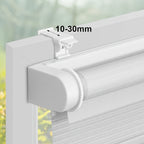 1 unidad, Cortinas Dobles, Cortinas Enrollables Dobles para Protección Solar, Sin Perforación con Sujetadores de Fijación, Translúcidas, Opacas, Ajuste de Luz, Decoración del Hogar, Cortinas para Dormitorio Cocina Baño Sala de Estar, Fácile