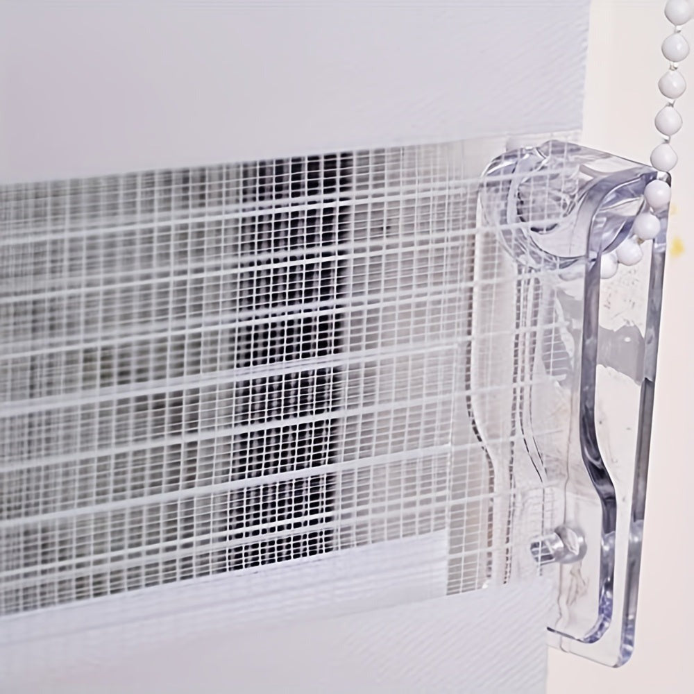 1 unidad, Cortinas Dobles, Cortinas Enrollables Dobles para Protección Solar, Sin Perforación con Sujetadores de Fijación, Translúcidas, Opacas, Ajuste de Luz, Decoración del Hogar, Cortinas para Dormitorio Cocina Baño Sala de Estar, Fácile