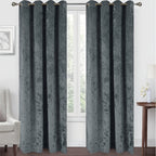 1 unidad - Cortinas opacas de tela gruesa de terciopelo de hielo, grado de sombreado superior al 85%, tamaño 140X260CM, varios colores, verticales y hermosas, sombreado y a prueba de viento, lavables a máquina, no se encogen, no se decolora
