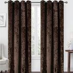 1 unidad - Cortinas opacas de tela gruesa de terciopelo de hielo, grado de sombreado superior al 85%, tamaño 140X260CM, varios colores, verticales y hermosas, sombreado y a prueba de viento, lavables a máquina, no se encogen, no se decolora