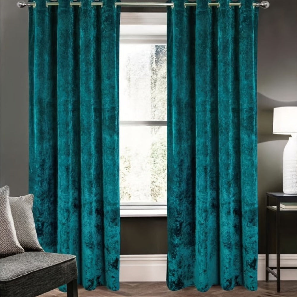 1 unidad - Cortinas opacas de tela gruesa de terciopelo de hielo, grado de sombreado superior al 85%, tamaño 140X260CM, varios colores, verticales y hermosas, sombreado y a prueba de viento, lavables a máquina, no se encogen, no se decolora