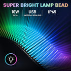 Tira de luz LED rgb flexible multiusos panel matriz programable USB con control aplicación