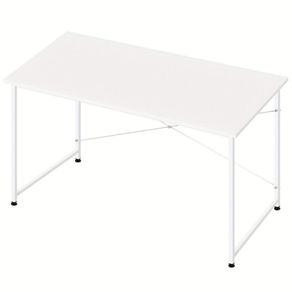 1pc Escritorio Moderno Grande Multifuncional Compatible para Oficina y Computadora - Banco de Trabajo con Estructura de Metal Resistente y Superficie Amplia, Mesa de Escritorio para Oficina, Estudio, Dormitorio - Modelo Variable SKU