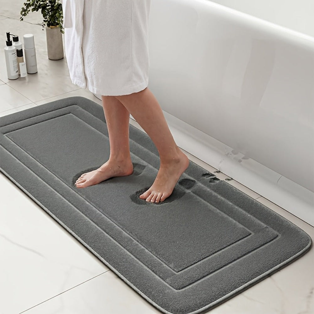 Juego de 3 alfombras antideslizantes para baño, tapete de baño grueso súper absorbente, almohadilla suave de secado rápido, con tapete de inodoro en forma de U, tapete para piso de baño, tapete de ducha, bañera, habitación de ducha, suministros de baño, d
