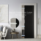 1 Cortina Magnética para Puerta, Cubierta Aislante para Puerta, Cortina Opaca para Puerta, Fácil de Instalar, Dormitorio, Sala de Estar, Cocina, División de Habitación