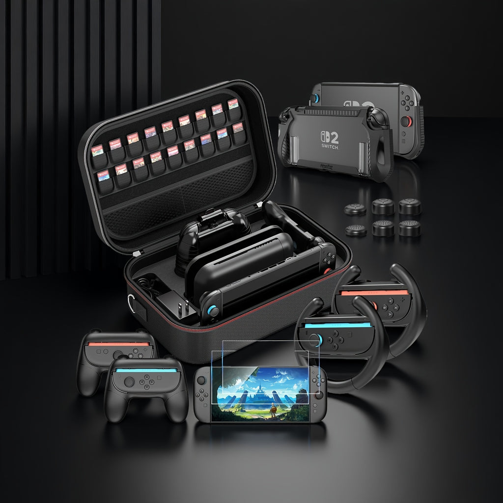 Funda protectora para Nintendo Switch 2 para viajes almacenamiento y accesorios gaming | diseño funcional
