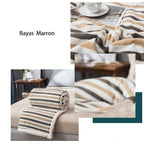 Manta franela de sherpa para Sofá y Cama, Gruesa y Suave, 100% Poliéster - Variedad de Tamaño y Colores - Apto para Todo el Año - Mantenimiento Fácil