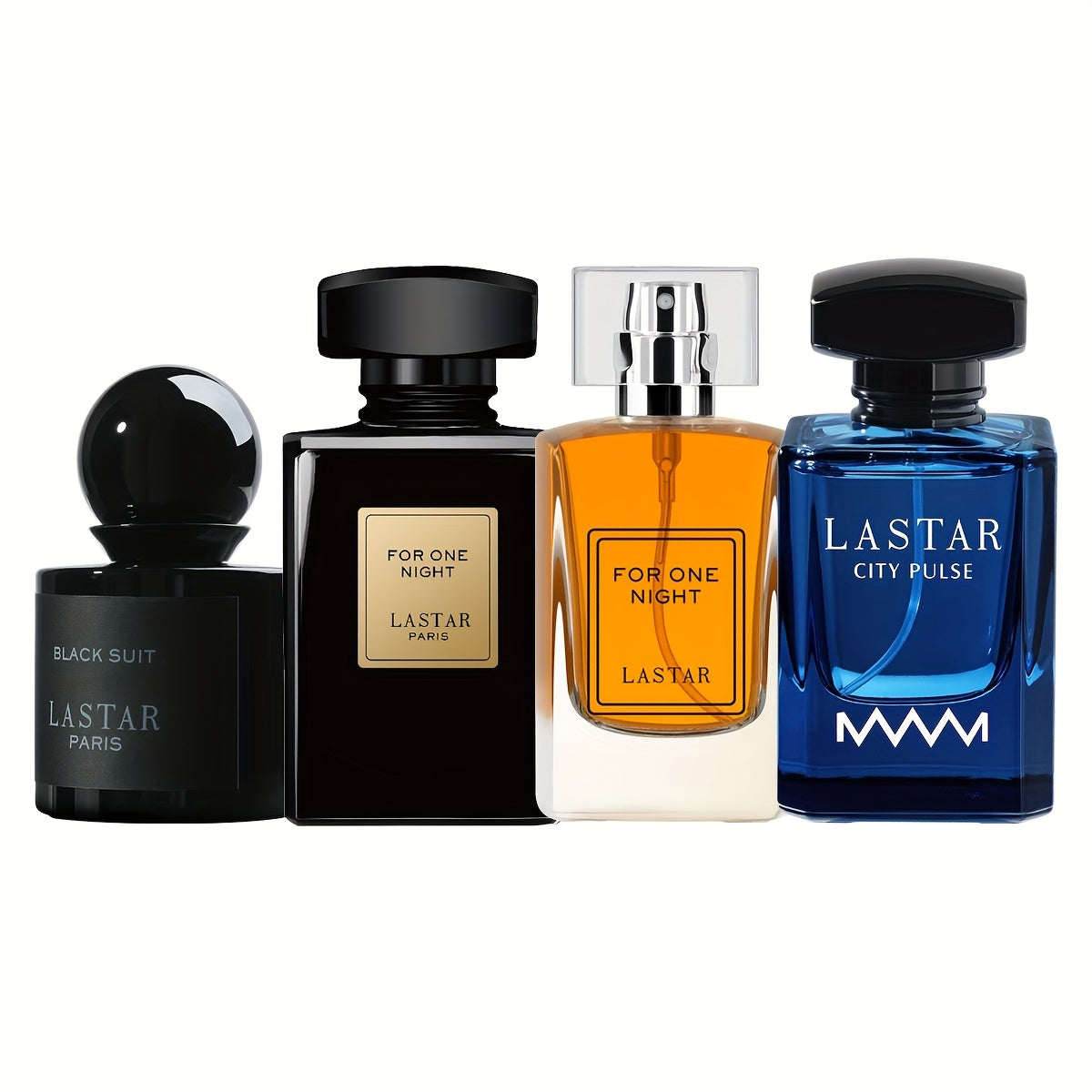 Juego de 4 botellas de perfume para hombre, fragancias de pachulí, vainilla y maderosas, colonia para hombre, perfume de larga duración, adecuado para citas, fiestas y trabajo diario, cada botella es una experiencia única, regalo exquisito para hombres
