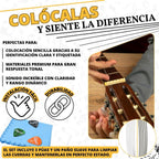 Cuerdas de Guitarra Española de Nailon Premium + 3 Púas Regalo + Toallita de microfibra Regalo | Cuerdas para guitarra clásica, española, flamenca