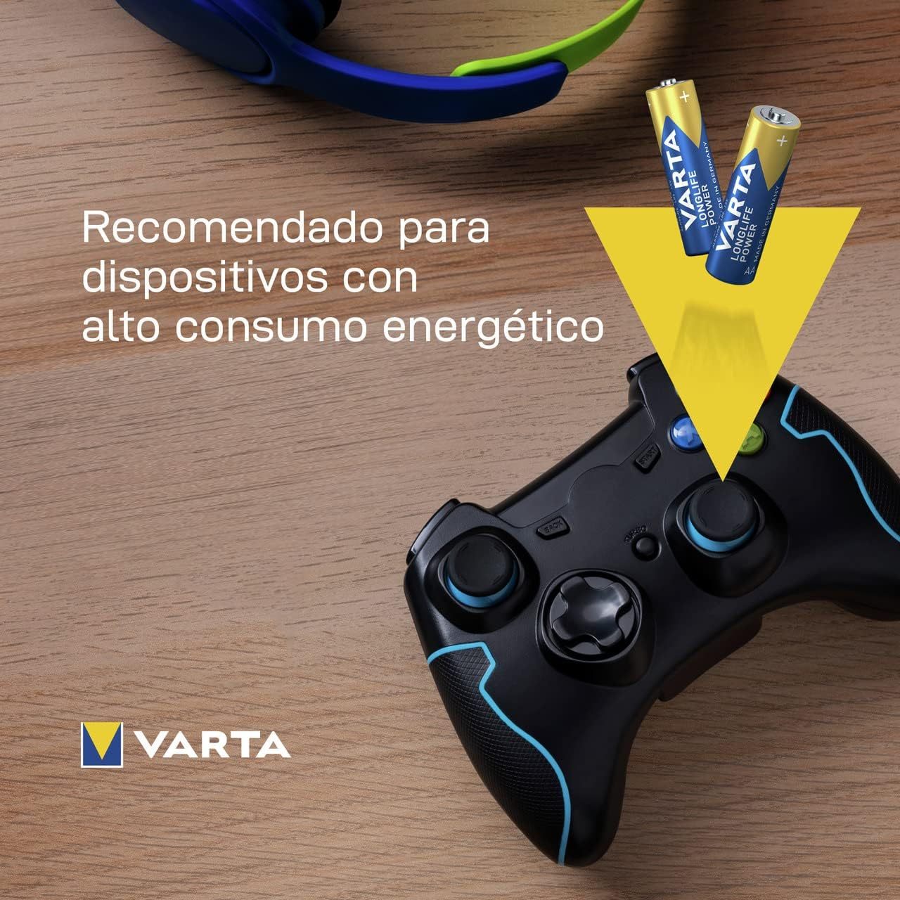 Pilas | VARTA Pilas AA y AAA Alcalinas de Alto Rendimiento, 20 Pilas AA + 20 Pilas AAA, VARTA Longlife Power, Ultra Larga Duración, Energía