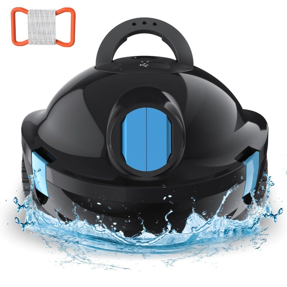 Limpiadora de piscina automática inalámbrica INSE Y10 - Segura para natación familiar (niños y adultos), succión de 27500 Pa, cesta de filtro de gran capacidad de 2.2 L, IPX8, apta para piscinas de más de 2.5 m de profundidad, autoestacionamiento, impresc