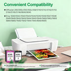 Paquete de 1-3 Cartuchos de Tinta 62XL 62 XL Compatibles con HP 62 para Envy 5540 5544 5545 5548 5640 5646 7640 Officejet 200 5740 5742 5744 (Color Negro)