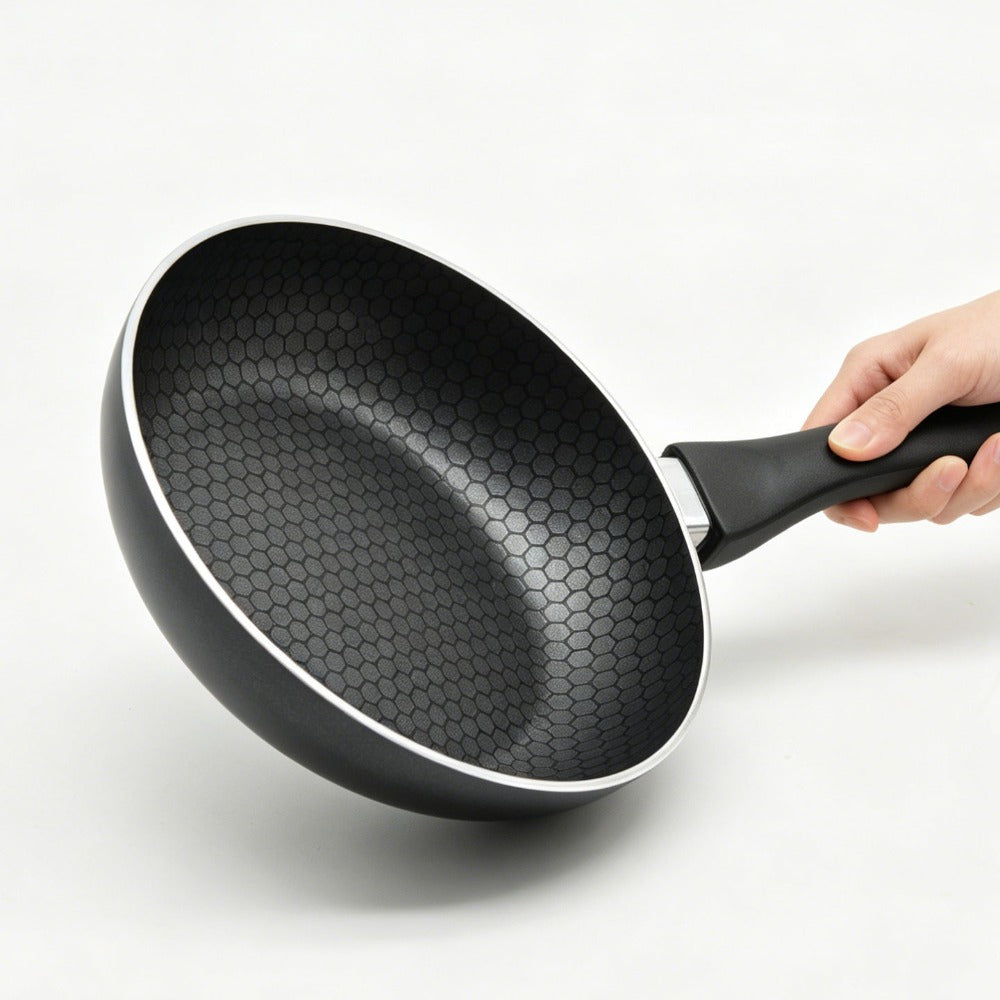 Sartén de cocinar | Sartén multifuncional para hogar | Sartén de aluminio sin revestimiento antiadherente | Exclusiva para inducción y cocina de gas | Utensilio de cocina universal de sartén plana
