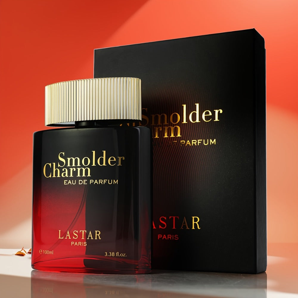 LASTAR Colonia para Hombres Ámbar y Especiado, Eau De Parfum Intenso con Acorde de Toffee y Madera de Ámbar, Mezcla de Cardamomo Vibrante con Acorde de Toffee, Infundido con Madera de Ámbar, Fragancia Sofisticada y Potente de Larga Duración. 100ml, Regalo