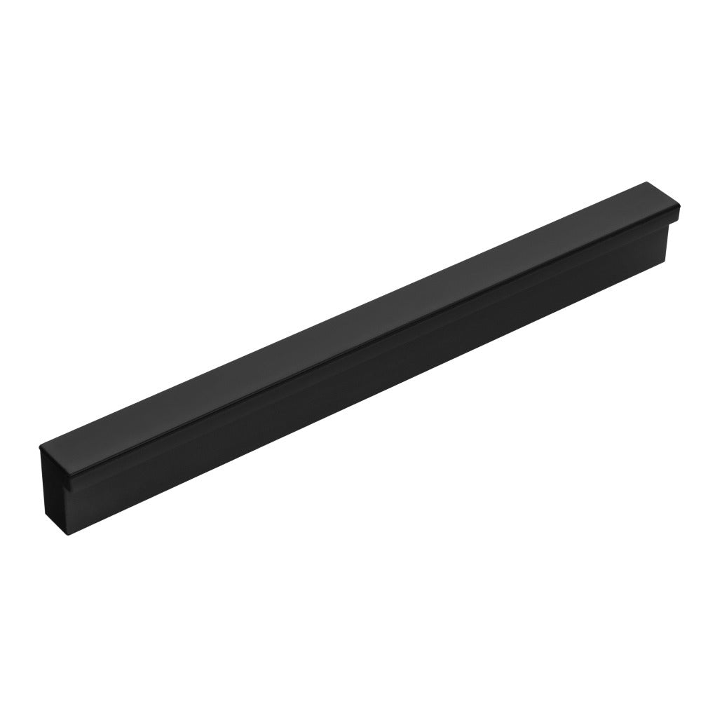 10piezas de manijas de muebles negros, tira, espaciado de agujeros 96Mm 128Mm 160Mm, manijas modernas y estéticas para armarios, cajones y puertas, ideales para cocina, baño, sala de estar - un conjunto completo con tornillos.