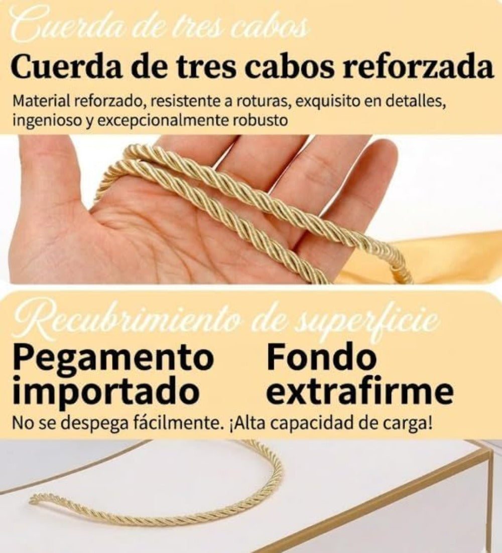 Pack de 12 Bolsas LUJO para Regalo con Asas de Cuerda,Bolsa Premium de Papel Grueso 230GSM，Fondo Reforzado, Ideales para Regalos, Eventos y Uso Profesional
