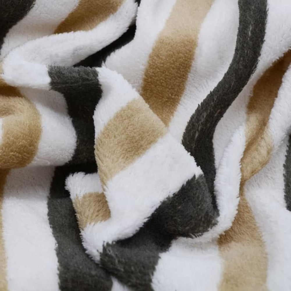 Manta franela de sherpa para Sofá y Cama, Gruesa y Suave, 100% Poliéster - Variedad de Tamaño y Colores - Apto para Todo el Año - Mantenimiento Fácil