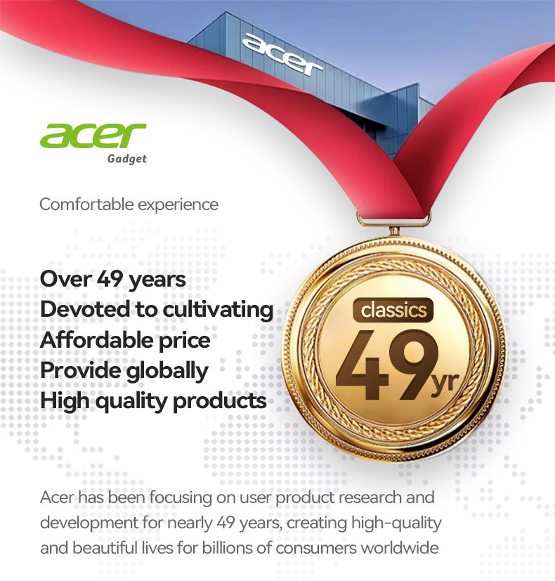 Auriculares Bluetooth | [Acer] Nuevos Auriculares Inalámbricos con Cancelación Activa de Ruido: Espera Ultra Larga, Mini Portátiles, Ajuste