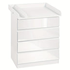 1 unidad de cajones de almacenamiento con 4 cajones grandes, puede usarse como organizador, cómoda, mueble para el hogar, con estantes extraíbles, puede ser mesa de noche, dormitorio, sala de estar, baño, blanco, 110x80x75 cm, decoración de Pascua, Regalo