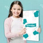 Set Completo de Pintura Artmaker para Niños con Caballete de Madera 50 CM, Lienzo de Pintura 25x25 CM, 12 Pinturas Acrílicas de 12 ML, 10 Pinceles y Paleta – Regalo Perfecto para Aprender a Pintar para Niños y Niñas – Kit Artístico Creativo para Desarroll