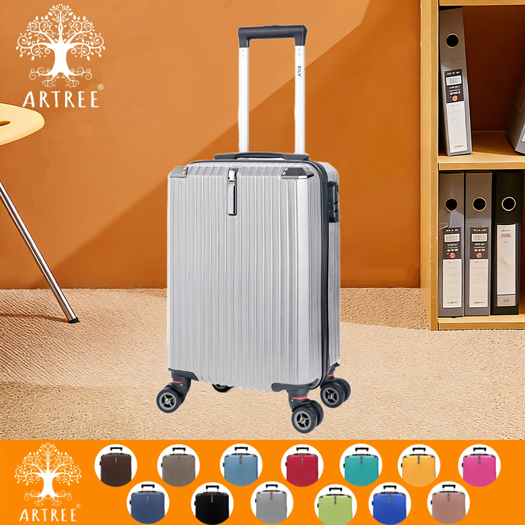 Maletín de Cabina con Múltiples Especificaciones Opcionales, Equipado con Ruedas Desmontables de 360°, Gancho Lateral Práctico y Cerradura de Combinación, Ligero y Resistente, en Gris Claro: La Opción Ideal para Viajes en San Valentín.
