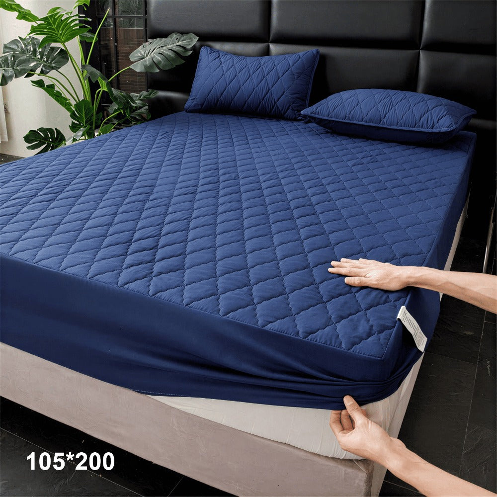 1 pc Protector de colchón acolchado, Súper Suave y Cómoda, Funda de colchón Elástico en Todo Contorno, Lavable a Máquina, Cubre de Colchón Ideal para Dormitorios, Habitaciones de Invitados, Residencias y Hoteles