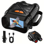 Binoculares de visión nocturna 4K HD, gafas de visión nocturna con pantalla de 3 pulgadas y linterna, adecuadas para la caza al aire libre en la oscuridad, seguridad para acampar, observación de la vida silvestre, zoom digital 10X, batería incorporada de