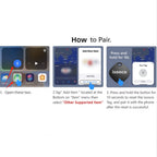 Localizadores inteligentes | 4 Piezas de Rastreador GPS Inteligente (Solo Compatible con iOS, No Android), Localizador Global, Dispositivo