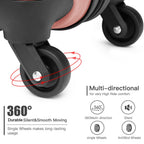 Diseño horizontal desnudo de gran capacidad con cerradura TSA ruedas giratorias maleta de shell duro ABS para regreso a clases regalo de vacaciones