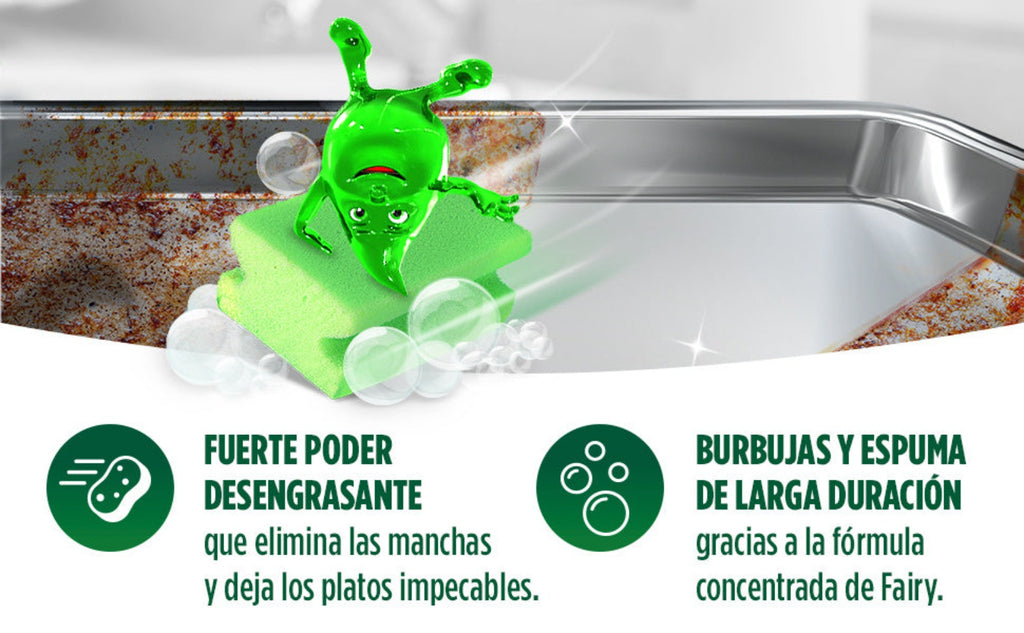 FAIRY Maxi Poder Duplo 900 ml Lavavajillas Liquido a Mano 2x450 ml Con Poder Antigrasa, Limpieza Facil Platos, Ollas Y Sartenes Mas Grasientas