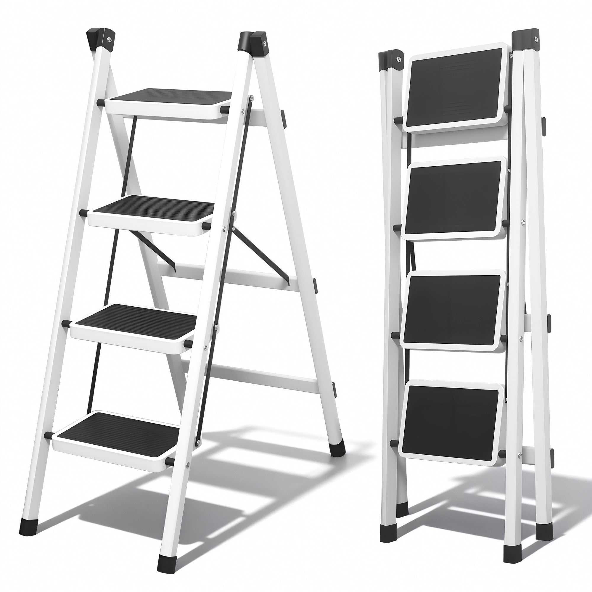 VORTEX Escalera plegable doméstica de acero aleado antideslizante