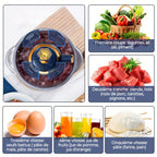 Picadoras de carne eléctricas de 5L, trituradora de alimentos 6S, procesador multifuncional de acero inoxidable para rebanar y picar verduras, electrodomésticos de cocina