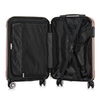 Conjunto de Tres Maletas Familiares de 20+24+28 Pulgadas, Maleta de Cabina de 20 Pulgadas para Viajes de Negocios, Caja de Almacenamiento con Contraseña, Ruedas Universales, Carcasa Dura de ABS, Maleta de Trolley de Gran Capacidad (ML-XL-set)