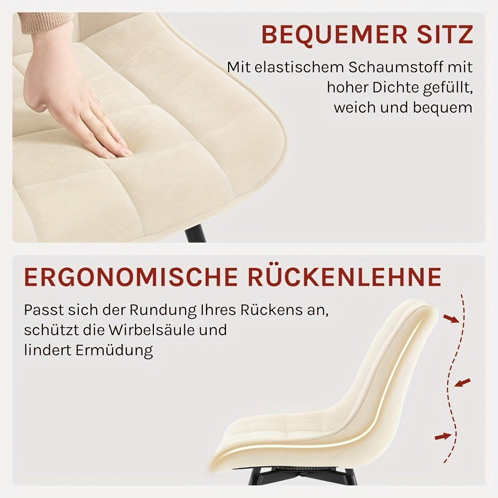2 sillas de comedor, silla giratoria, silla de cocina, silla de sala de estar, sillón con respaldo, asiento de terciopelo, para cocina, sala de estar, sala de estar