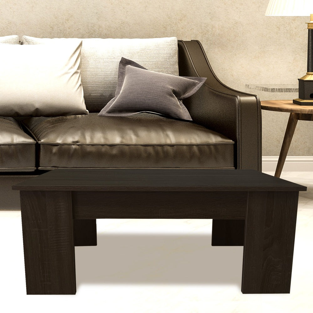 Mesa de Centro Elevable Nyana Home Mesa Multifuncional con Almacenaje Oculto Estructura Robusta y Estable Desplegable con Doble Altura