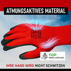 12 a 24 Pares de Guantes de Trabajo Duraderos (Talla 7/8/9/10/11), Guantes de Jardinería, Guantes de Montaje para Hombres/Mujeres con Revestimiento de Látex para Construcción, Mecánica, Talleres, Carpintería, Logística, Paquete al por Mayor