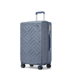 Maleta Rígida con Diseño Geométrico Elegante, Disponible en Tamaños de 20, 24 y 28 Pulgadas, Hecha de ABS+PC, con Cerradura TSA para Viajes Fáciles, Perfecta para la Vuelta al Cole o Regalos Navideños