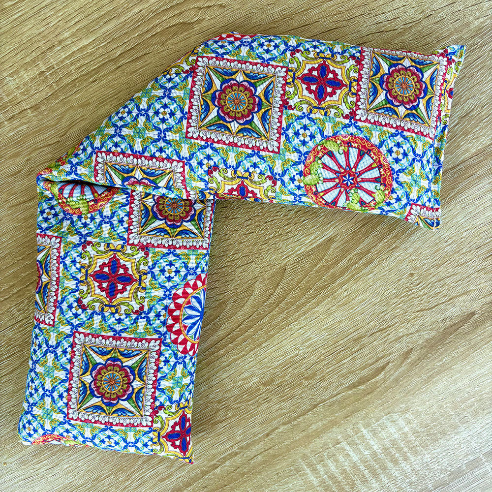 Bolsas térmicas de semillas para microondas, tamaño 50×12 cm, bolsas multifuncionales de terapia fría y calor, aptas para calentar en microondas y enfriar en nevera.