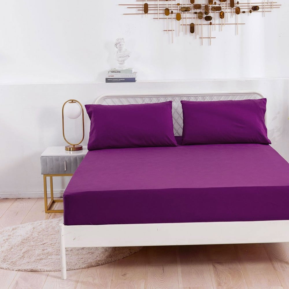 Sábana bajera ajustable para camas de 90/135 /150 x 200cm – Suave, cómoda y transpirable. 50% Microfibra de Poliéster y 50% Algodón ultrasuave. Ideal para colchones de entre 15 y 25 cm de altura