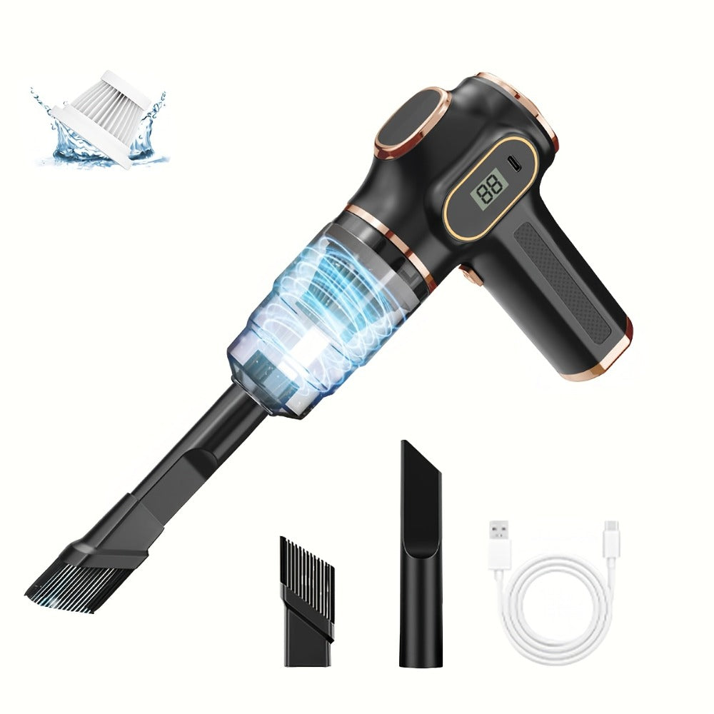 Aspiradora Multifuncional, Soplador y Aspiradora 2 en 1, Aspiradora Inalámbrica de Mano de Alta Succión de 18000PA, Pantalla Digital Inteligente y Operación Silenciosa de 70Db, Máquina de Limpieza Portátil Potente